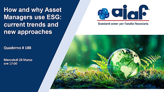 How and Why Asset Managers use ESG: current #trends and new approaches: Q #188